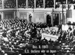 U.S. DECLARES WAR ON JAPAN
