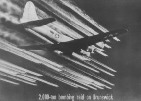 2,000-TON BOMBING RAID ON BRUNSWICK